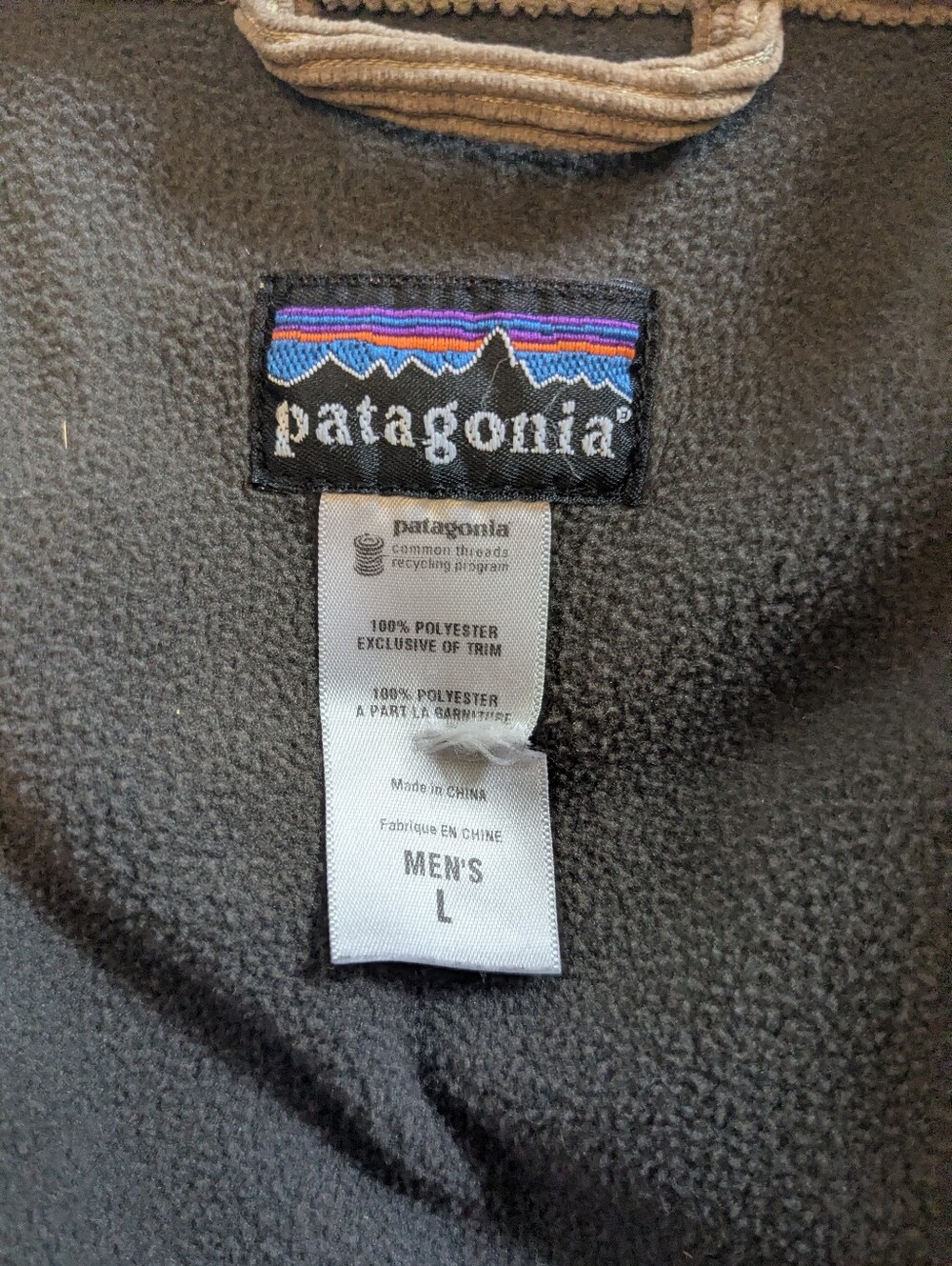 Patagonia Brown Corduroy Zip Front Jacket - Picture 4 of 4